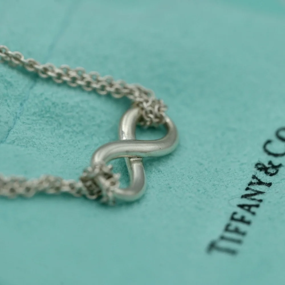 Tiffany & Co. Silver Infinity Pendant Necklace - Picture 8 of 9